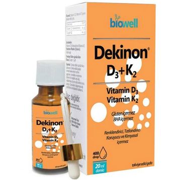 Biowell Dekinon Vitamin D3 K2 20 ml Damla