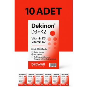Biowell Dekinon Vitamin D3 K2 20 ml Damla