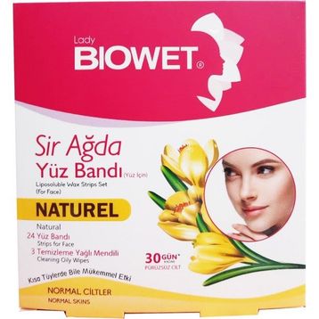 Biowet Natürel 27'li Yüz Sir Ağda Bandı