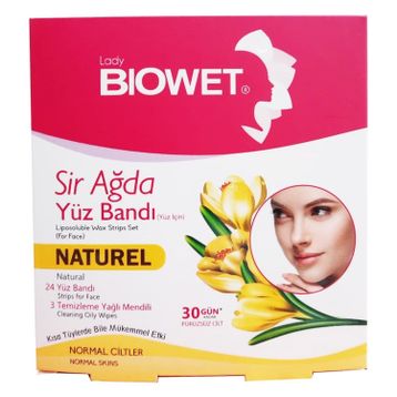 Biowet Natürel 27'li Yüz Sir Ağda Bandı