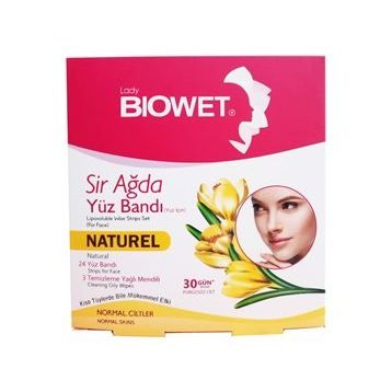 Biowet Natürel 27'li Yüz Sir Ağda Bandı