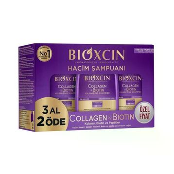Bioxcin 3x300 ml Colegen Biotin Şampuan