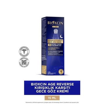 Bioxcin Age Reverse 15 ml Kırışıklık Karşıtı Göz Kremi