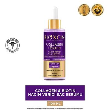 Bioxcin Collagen Biotin 4x100 ml Hacim Verici Saç Bakım Serumu