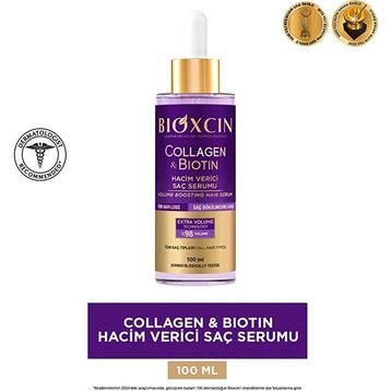 Bioxcin Collagen Biotin 4x100 ml Hacim Verici Saç Bakım Serumu