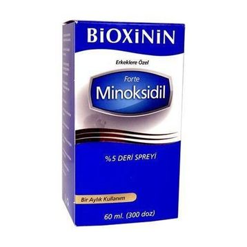 Bioxcin Forte 60 ml Minoksidil 5 Deri Spreyi
