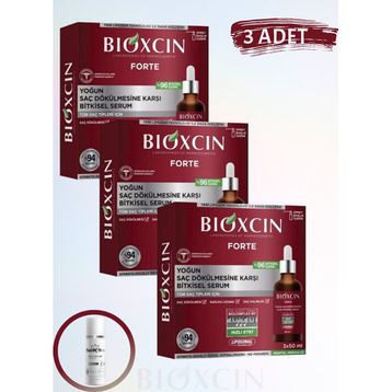 Bioxcin Forte Serum 3x50 ml Yoğun Saç Dökülmesine Karşı Bitkisel Serum + 1 Adet Yüz Temizleme Jeli