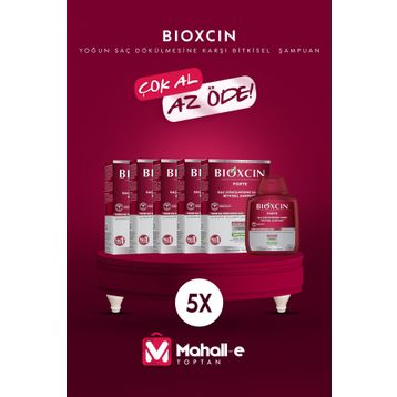 Bioxcin Forte Yoğun Karşı 5x300 ml Bitkisel Şampuan