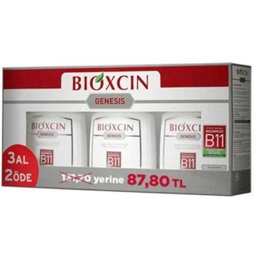 Bioxcin Genesis Yağlı Saçlar İçin 3x30 ML Şampuan
