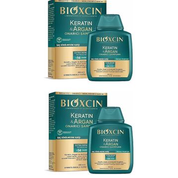 Bioxcin Keratin Argan 2x300 ml Onarıcı Şampuan