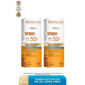 Bioxcin Sun Care Hassas Ciltler SPF50 2x50 ml Çok Yüksek Korumalı Güneş Kremi