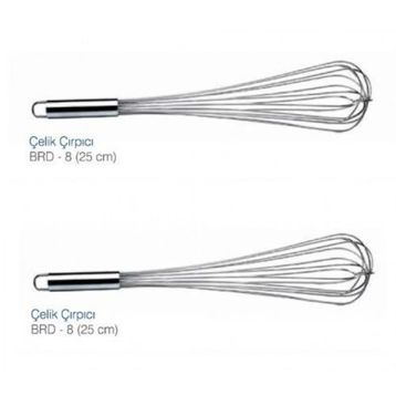 Biradlı 25 cm Çelik Çırpıcı