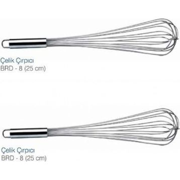 Biradlı 25 cm Çelik Çırpıcı