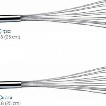 Biradlı 25 cm Çelik Çırpıcı