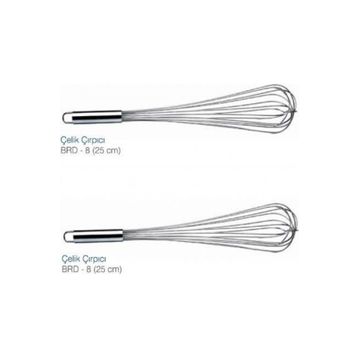 Biradlı 25 cm Çelik Çırpıcı