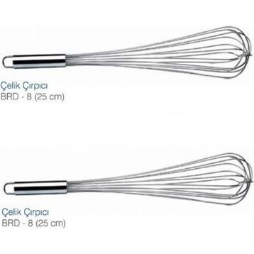 Biradlı 25 cm Çelik Çırpıcı