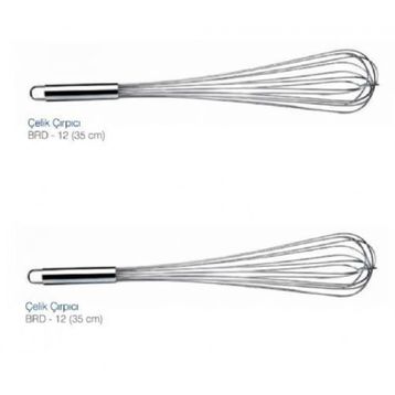 Biradlı 35 cm Çelik Çırpıcı