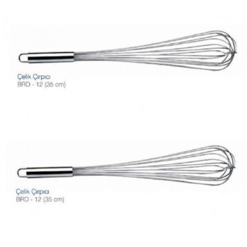 Biradlı 35 cm Çelik Çırpıcı