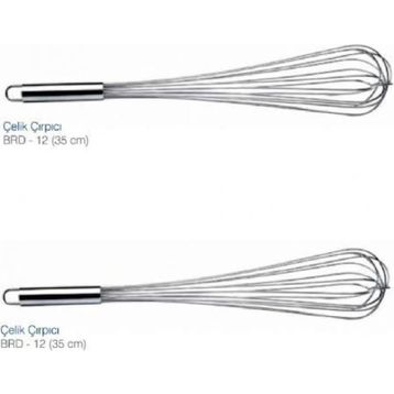 Biradlı 35 cm Çelik Çırpıcı