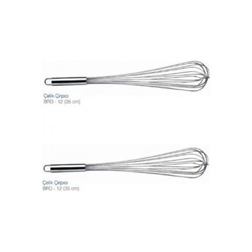 Biradlı 35 cm Çelik Çırpıcı
