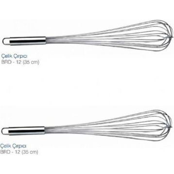 Biradlı 35 cm Çelik Çırpıcı