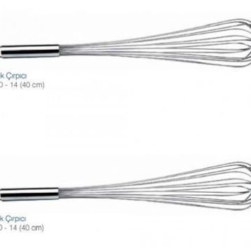 Biradlı 40 cm Çelik Çırpıcı