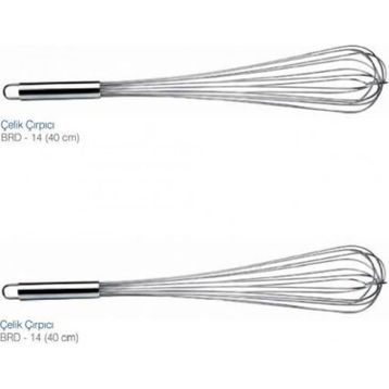 Biradlı 40 cm Çelik Çırpıcı