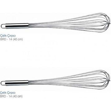 Biradlı 40 cm Çelik Çırpıcı