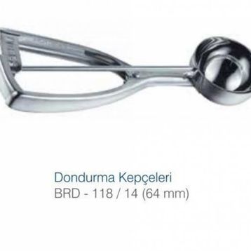 Biradlı 64 mm Makaslı Dondurma Kepçesi