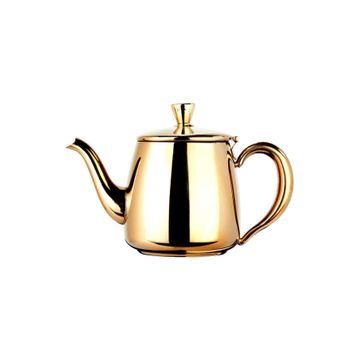 Biradlı Altın 550 ml Çelik Kahve ve Çay Potu