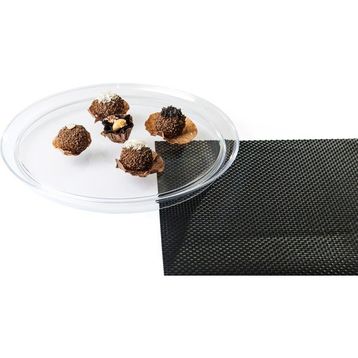 Biradlı GRV-2201-T Polycarbon Yuvarlak Çok Amaçlı Tepsi