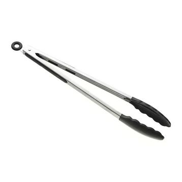 Biradlı Silikon Uçlu 33 cm Servis Maşası