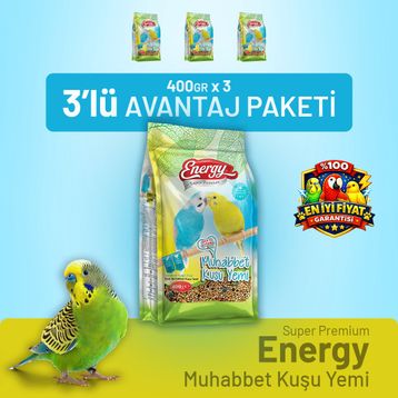 Bird Food Energy 3x400 gr Muhabbet Kuşu Yemi