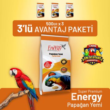 Bird Food Energy 3x500 gr Papağan Yemi