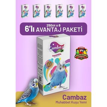 Bird Food Energy Cambaz 6x250 gr Muhabbet Kuşu Yemi