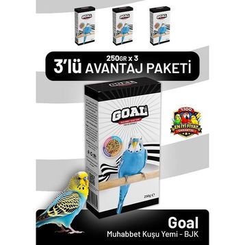 Bird Food Energy Goal Bjk 3x250 gr Muhabbet Kuşu Yemi