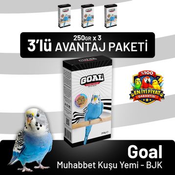 Bird Food Energy Goal Bjk 3x250 gr Muhabbet Kuşu Yemi