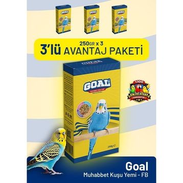 Bird Food Energy Goal Fb 3x250 gr Muhabbet Kuşu Yemi