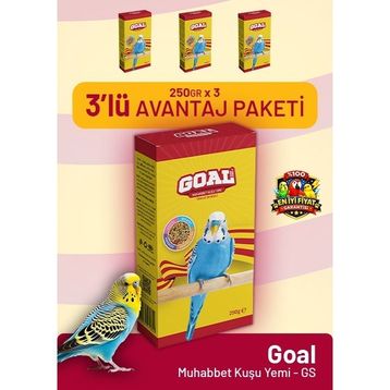 Bird Food Energy Goal Gs 3x250 gr Muhabbet Kuşu Yemi