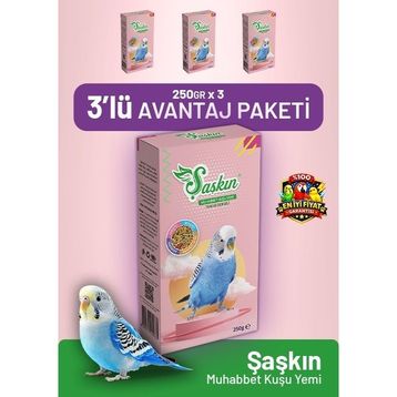 Bird Food Energy Şaşkın 3x250 gr Muhabbet Kuşu Yemi