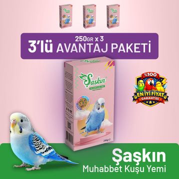 Bird Food Energy Şaşkın 3x250 gr Muhabbet Kuşu Yemi