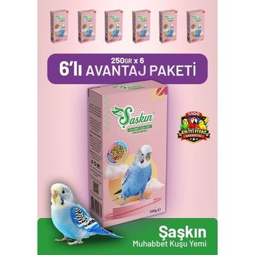 Bird Food Energy Şaşkın 6x250 gr Muhabbet Kuşu Yemi