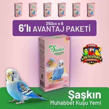 Bird Food Energy Şaşkın 6x250 gr Muhabbet Kuşu Yemi