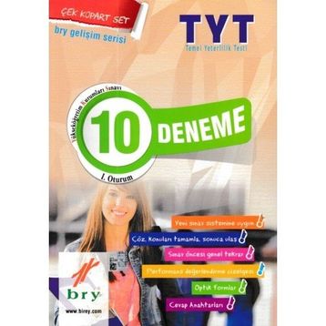 Birey TYT 1. Oturum 10’lu Deneme Çek Kopart Set - kollektif