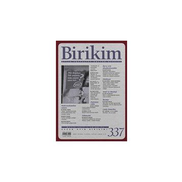 Birikim Aylık Sosyalist Kültür Dergisi Sayı: 337 Mayıs 2017