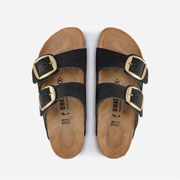 Birkenstock 1023290 Arizona Big Buckle Lenb Siyah Kadın Terlik
