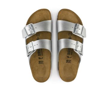 Birkenstock Arizona BF 100869 Gri Kadın Çift Bantlı Terlik