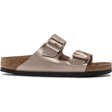 Birkenstock Arizona BF Metallic 1023960 Copper Bakır Birko-Flor Kadın Çift Bantlı Terlik