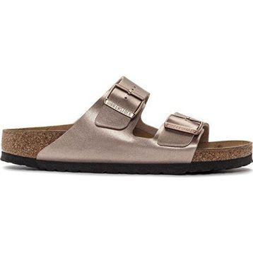 Birkenstock Arizona BF Metallic 1023960 Copper Bakır Birko-Flor Kadın Çift Bantlı Terlik