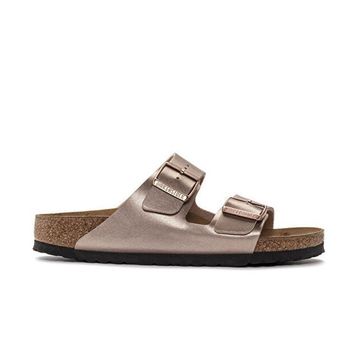 Birkenstock Arizona BF Metallic 1023960 Copper Bakır Birko-Flor Kadın Çift Bantlı Terlik